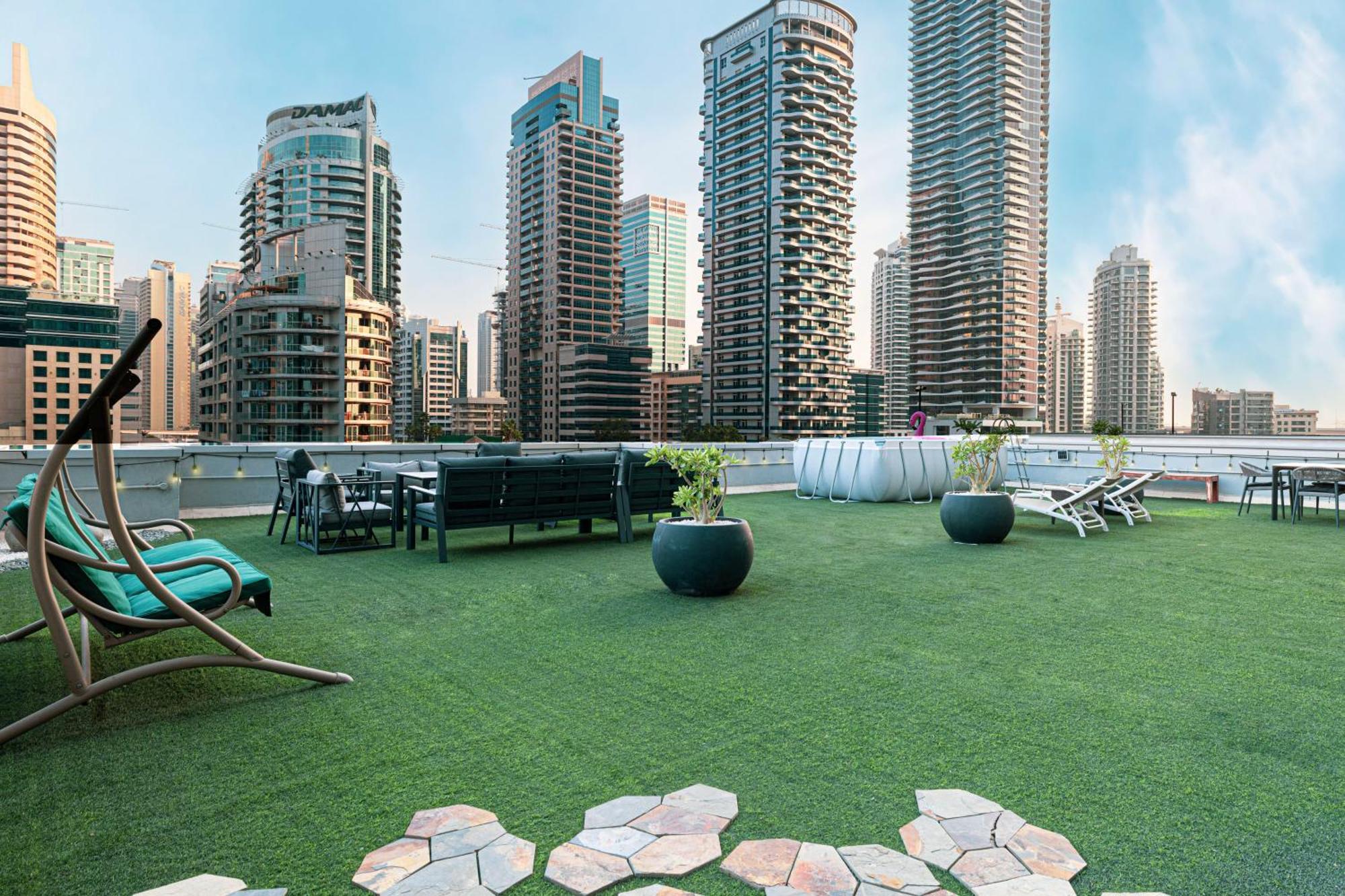 Villa With Private Pool & Huge Terrace Overlooking The Marina Dubai Dış mekan fotoğraf